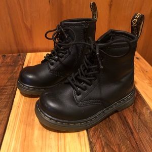 Children’s Matte Black BROOKLEE Dr. Martens Boots